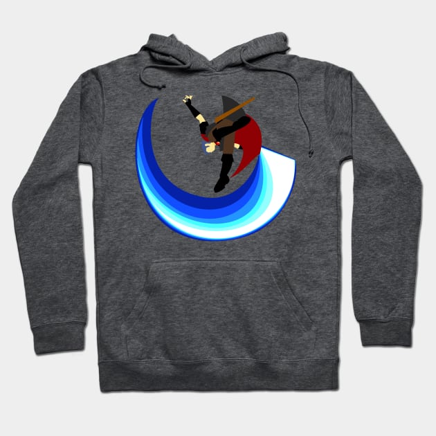 Red Marth's D-Air Hoodie by QuickSpooked